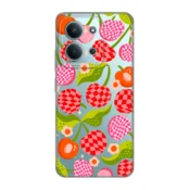 Maska Nanobit Print za Xiaomi Redmi 15C (173 mm) Checkered Cherries