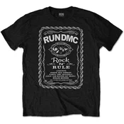 Run DMC Rock N Rule Whiskey Label Black XL Majica