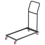 VEVOR Zložljiv regal za stole L-oblika vertikalna postavitev voziček za stole 1080x535x1080 mm črna