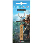 Privjesak za kljuceve Gaya Games: Biomutant - Wooden Logo
