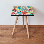 Hanah Home Klub sto Shp4, 35x42x35 cm, Šareni