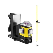 NIVEL SYSTEM Motorizirani križni linijski laser, modri ž. CLX3B MOTOR + LP-36