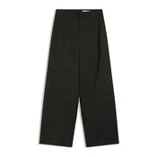 Bershka Hlače z naborki antracit / temno siva