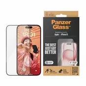 PANZERGLASS PANZERGLASS IPHONE 15 UWF+APLIKATOR zaščitno steklo, (20664334)