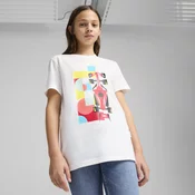 Puma Scuderia Ferrari Race Graphic Tee Youth, White, Size 11-12Y, Clothing