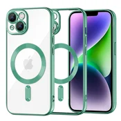 Ovitek Techsuit Luxury Crystal MagSafe za iPhone 14 Plus - svetlo zelen