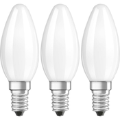 OSRAM LED žarulja E14 oblik svijeće 4 W = 40 W toplo bijela (promjer x D) 35 mm x 97 mm KEU: A++ OSRAM sa žarnom niti 3 kom.