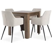 VEDDE D80/160 sto divlji hrast + 4 PURHUS prljavo bela/crna