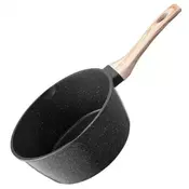 VEVOR Lonec za omake 25 QT nelepljiv s kaljenim steklenim pokrovom 20x21x155 cm črn