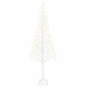 Vidaxl Božično drevo starburst Bela 25 x 25 x 240 cm Plastika 688 LED