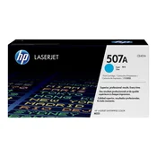 HP 507A originalna toner kartuša, barva Cyan, standardna zmogljivost 6.000 strani, 1 kos