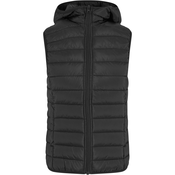 Womens ultra-light quilted vest black