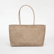 Calvin Klein Ročna torba Emblem Aop Embossed Suede Tote LV04F3334G Bež
