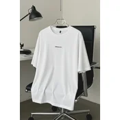 Trendyol Muška majica Tmnss25Ts00072, Bela