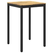 vidaXL Vrtni Bar Miza Bela in črna 70 x 68,5 x 105 cm