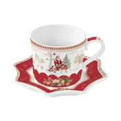 Porcelain cup with saucer, 250 ml, CHRISTMAS MEMORIES - Nuova R2S