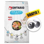 Ontario Cat Hair & Skin Salmon 6,5 kg