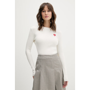 HUGO Pulover Sarpha 50554317 Bež Slim Fit
