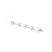 1U cable organizer ring 19, height 40 mm, depth 40 mm, gray