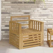 2 Komad Set vanjskih sofa Cvrsto drvo akacije Bijela