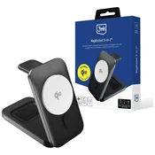 3MK MagRocket 3in1 15W Qi2 MPP Inductive Charger Black