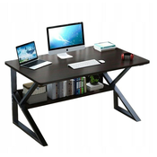 Računalniška miza, pisarniška miza s polico 100x60cm črna