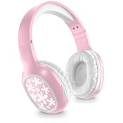 Bežične slušalice Cellularline - MS Basic Shiny Flowers, ružičaste