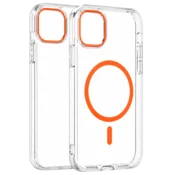 Transparent Color Ring MagSafe maska za iPhone 14 Plus – Narandžasta