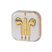 Slusalice za iPhone 6 metalik zlatne 3,5mm