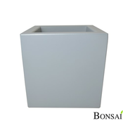 Cvetlični lonec Kocka 40 cm beton siva barva - siva - 25 do 50 cm - Umetna masa - 31 do 50 cm