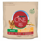 Purina One Mini Active piščanec in riž - 9 kg (6 x 1,5 kg)