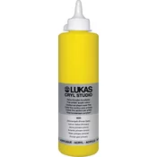 Lukas Cryl Studio Plastic Bottle Akrilna barva Lemon Yellow (Primary) 500 ml 1 kos