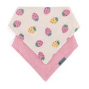 PETITE&MARS Slinček bandana Luke 2 kos Beige Strawberies&Dusty Rose 3m+