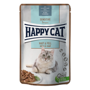 Happy Cat Sensitive Skin & Coat mokra hrana 6 x 85 g
