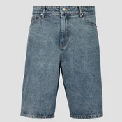 Daily Paper COMPACT SHIELD EMBROIDERY DENIM SHORTS Modra