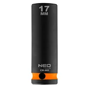 slomart NEO TOOLS Dolgi udarni nasadni ključ 1/2, 17 mm, Cr-Mo