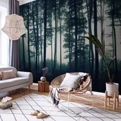 Foto tapeta - Dark Forest 196x140 Samoljepljiva