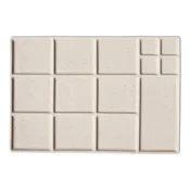 shumee VELIKA KERAMIČNA SLIKARSKA PALETA ZA BARVE VELIKA SLIKARSKA PALETA 19x13cm