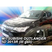 Heko Bocni vetrobrani Team za MITSUBISHI OUTLANDER 2012-2021, Prednji i zadnji