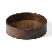 Žepna šatulja WOOD BOX 11 cm, temno rjava, les, LIND DNA