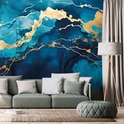 Tapeta imitacija moder marmor - 539x363