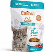 Calibra Cat Life žepek Sterilizirana raca v omaki 85g