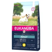 Eukanuba Adult Small Breed piščanec - Varčno pakiranje: 2 x 3 kg
