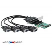 Delock PCI Express kartica za 4 x serijsko RS-232 z napajanjem