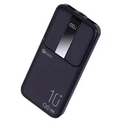 C-Tech Powerbank 10000 mAh, Li-Pol, 22,5 W, USB-C/USB-A/mikro USB/PD/hitro polnjenje/prikaz