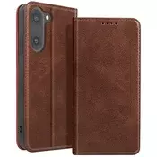 AVIZAR Folio etui za OnePlus Nord CE5, vintage dizajn s funkcijo stojala za video, Temno rjava, (5000190363)