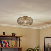 Stropna svetilka Lindby Kaviya, črna, O 40 cm, železo, E27 - Dnevna soba/jedilnica - Dizajn - Kovina