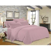 Hotelska posteljina od mikrovlakana JASMINE PURE puder roza - prugica 1 cm, hotelski džep Dimenzije posteljine: 70 x 90 cm | 140 x 200 cm