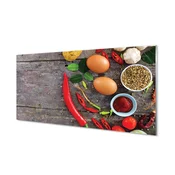 tulup.si Zidna obloga za kuhinju Pepper zapusti jajca 100x50 cm