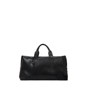Karl Lagerfeld Potovalka za konec tedna  Weekender mit Monogramm-Aufnäher  črna